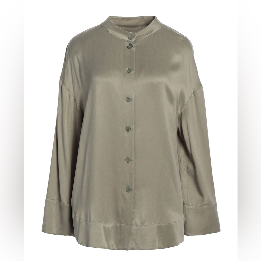 Rodebjer washed cupro-blend blouse